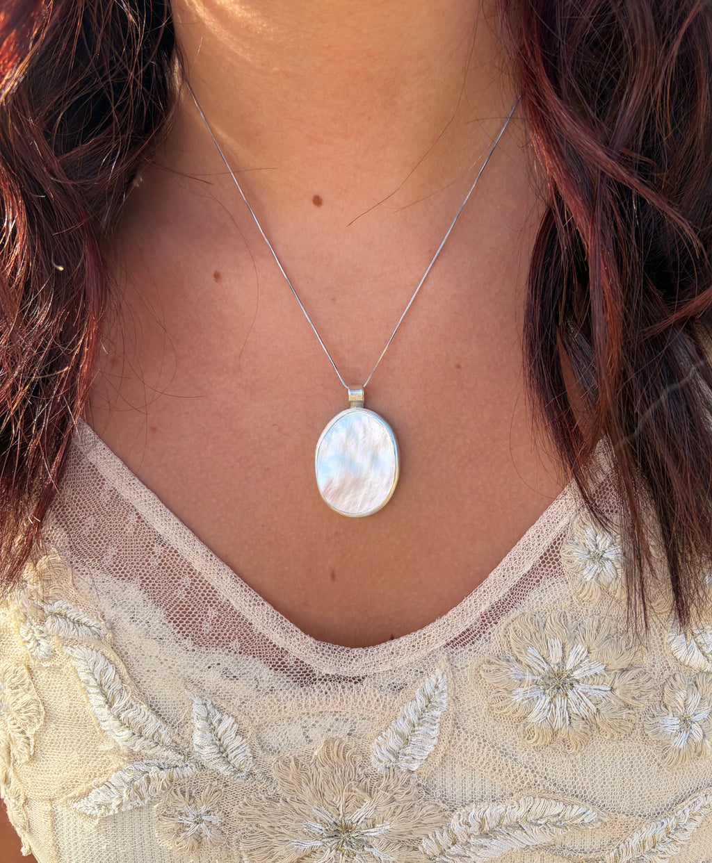 Pearly Petal Pendant
