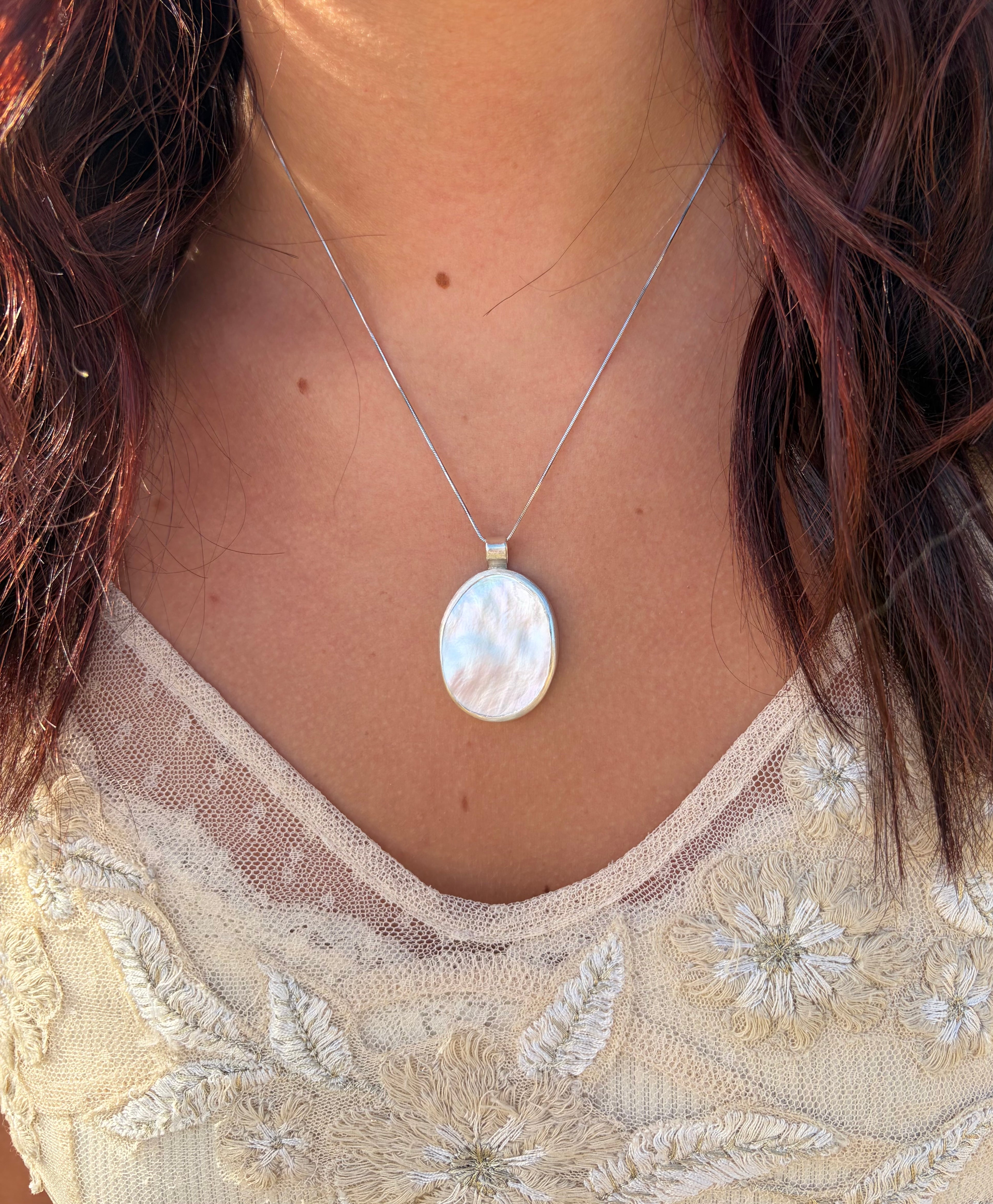 Pearly Petal Pendant
