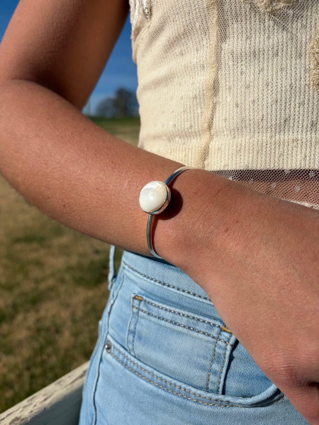Pearl Drop Cuff