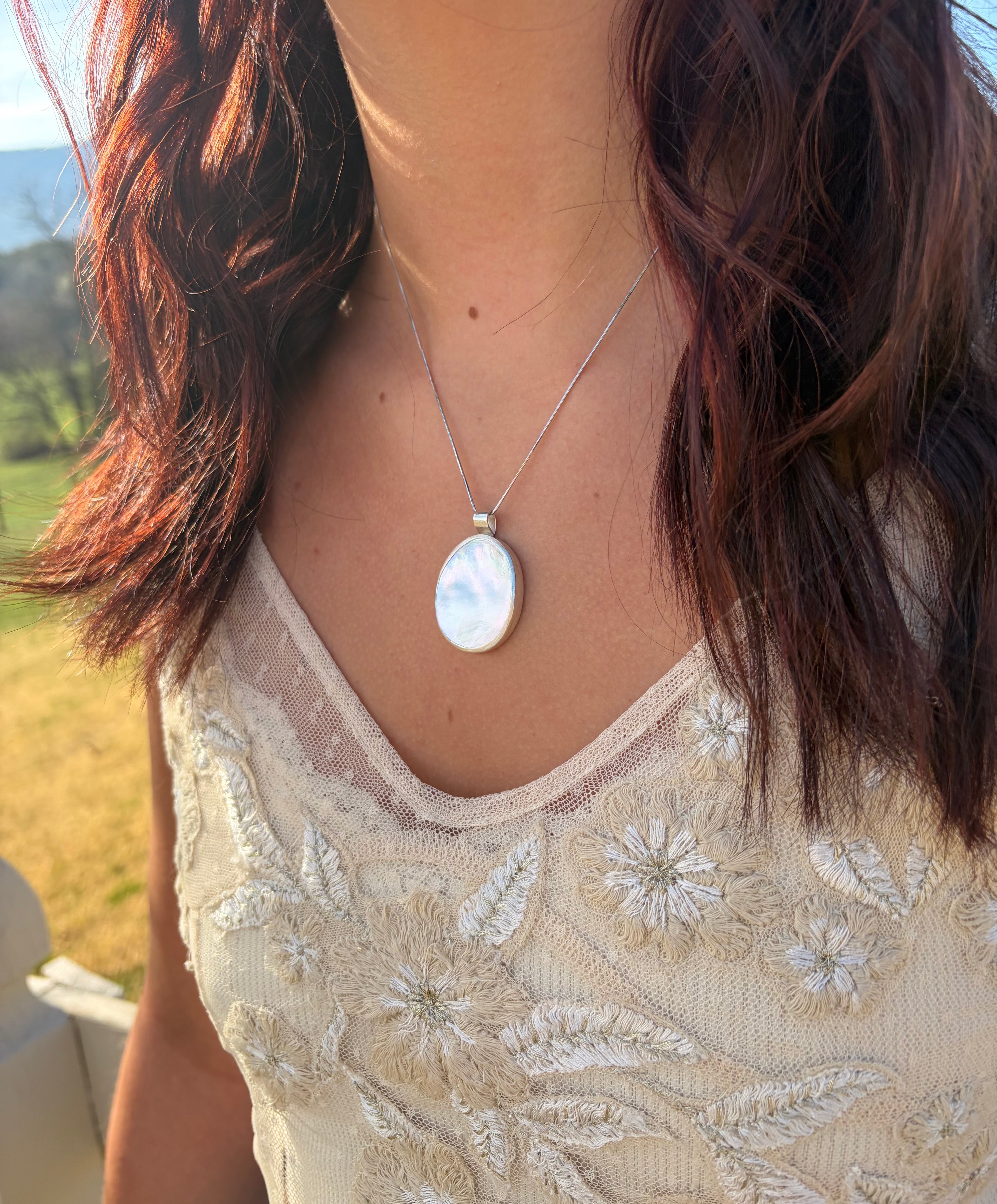Pearly Petal Pendant