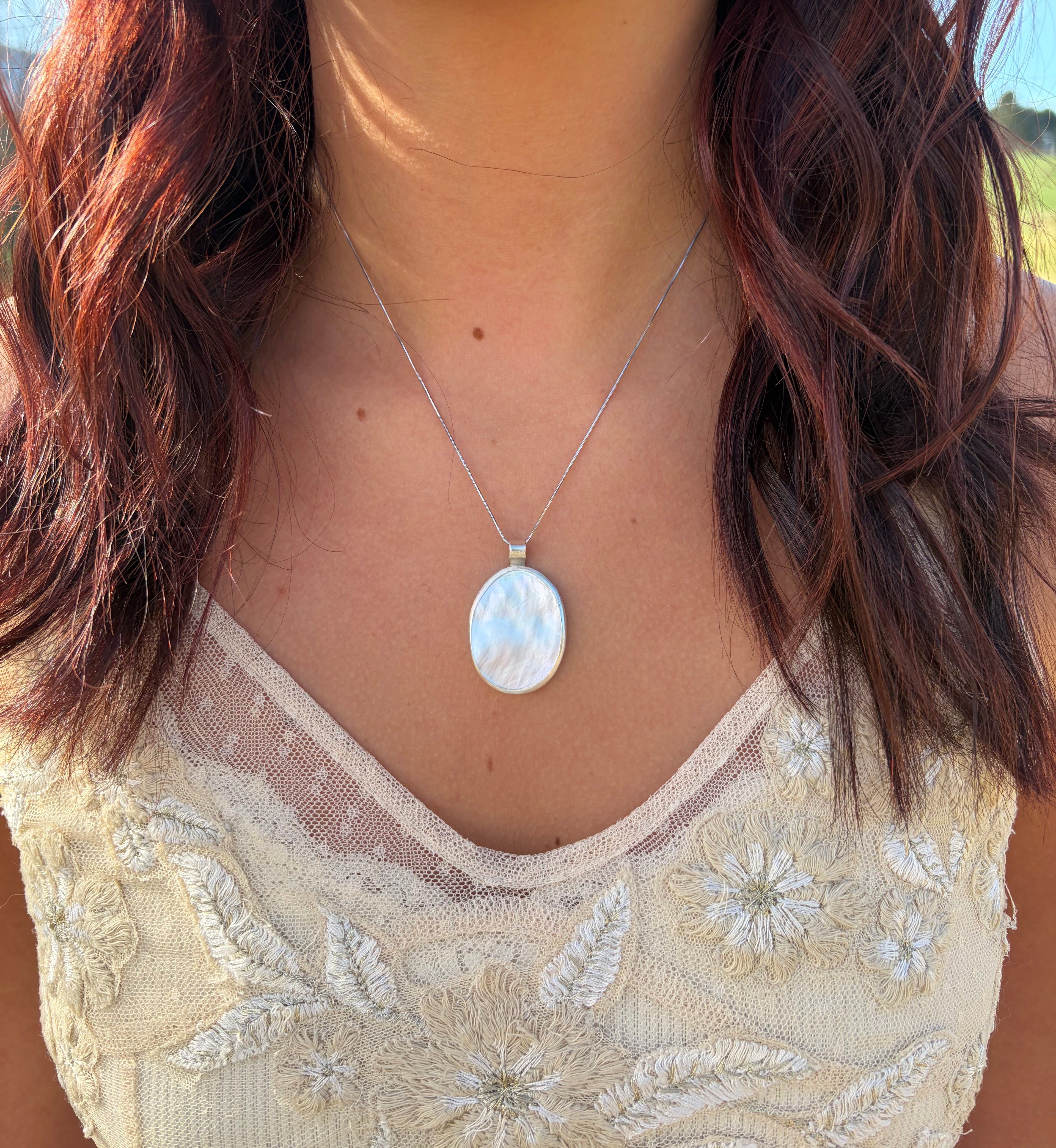 Pearly Petal Pendant